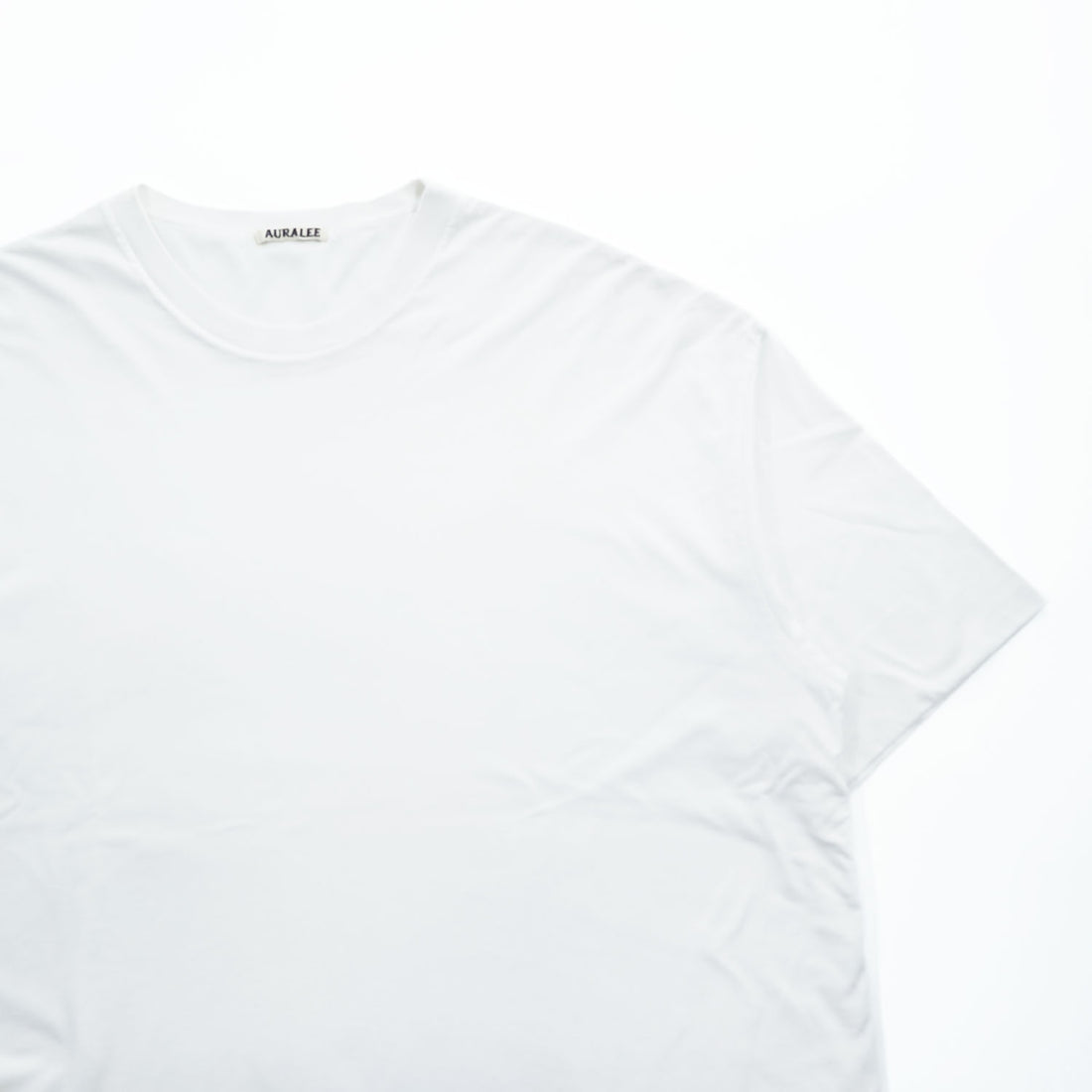AURALEE 日本製 Tシャツ L ホワイト HIGH GAUGE DOUBLE CLOTH TEE A00T01DC