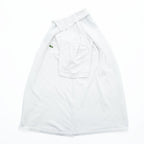 Vintage Lacoste Made in France White Purple Contrast Pique Polo Shirt Crocodile Logo French Lacoste