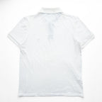 Vintage Lacoste Made in France White Purple Contrast Pique Polo Shirt Crocodile Logo French Lacoste