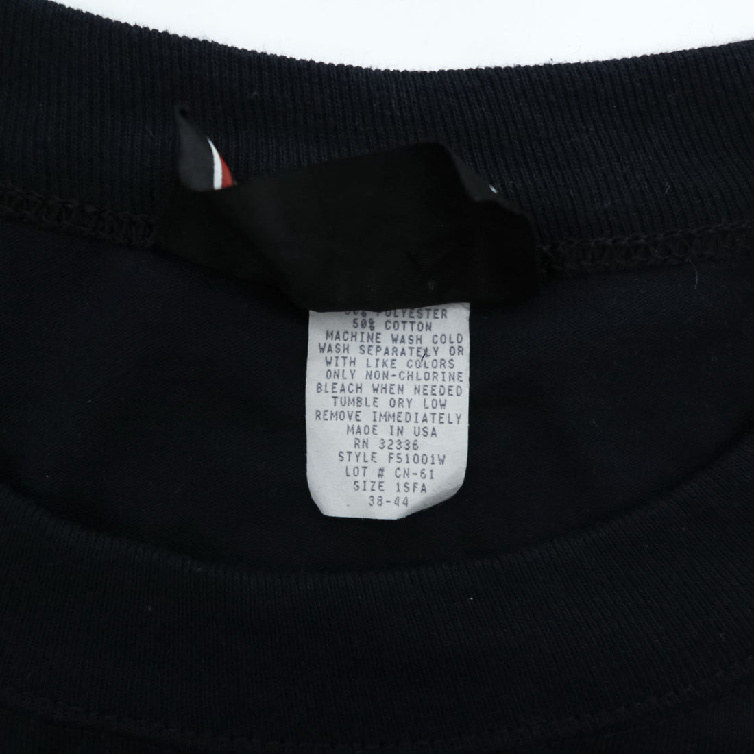 Vintage 80s 90s Carlton Fashions Short Sleeve Sweatshirt Black Made in USA 50/50 Cotton Poly XL