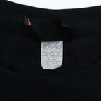 Vintage 80s 90s Carlton Fashions Short Sleeve Sweatshirt Black Made in USA 50/50 Cotton Poly XL