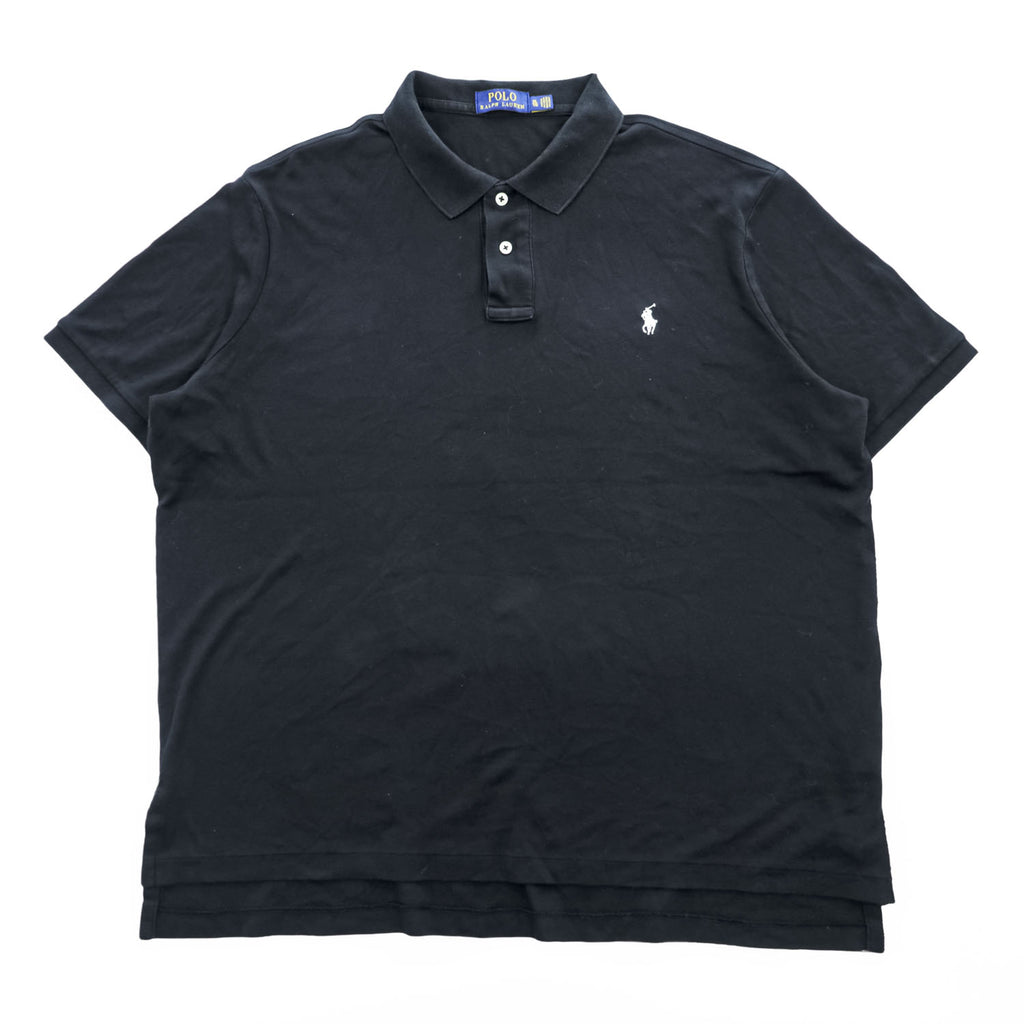 Polo Ralph Lauren Short Sleeve Polo Shirt, XL, Black, with Small Pony Logo Embroidery