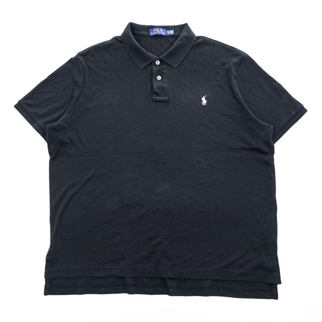 Polo Ralph Lauren Short Sleeve Polo Shirt, XL, Black, with Small Pony Logo Embroidery