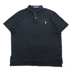 Polo Ralph Lauren Short Sleeve Polo Shirt, XL, Black, with Small Pony Logo Embroidery
