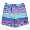 Patagonia Wavefarer Boardshorts 19in 86622 SP20 Fitz Stripe Joya Blue Recycled Nylon Surf Shorts