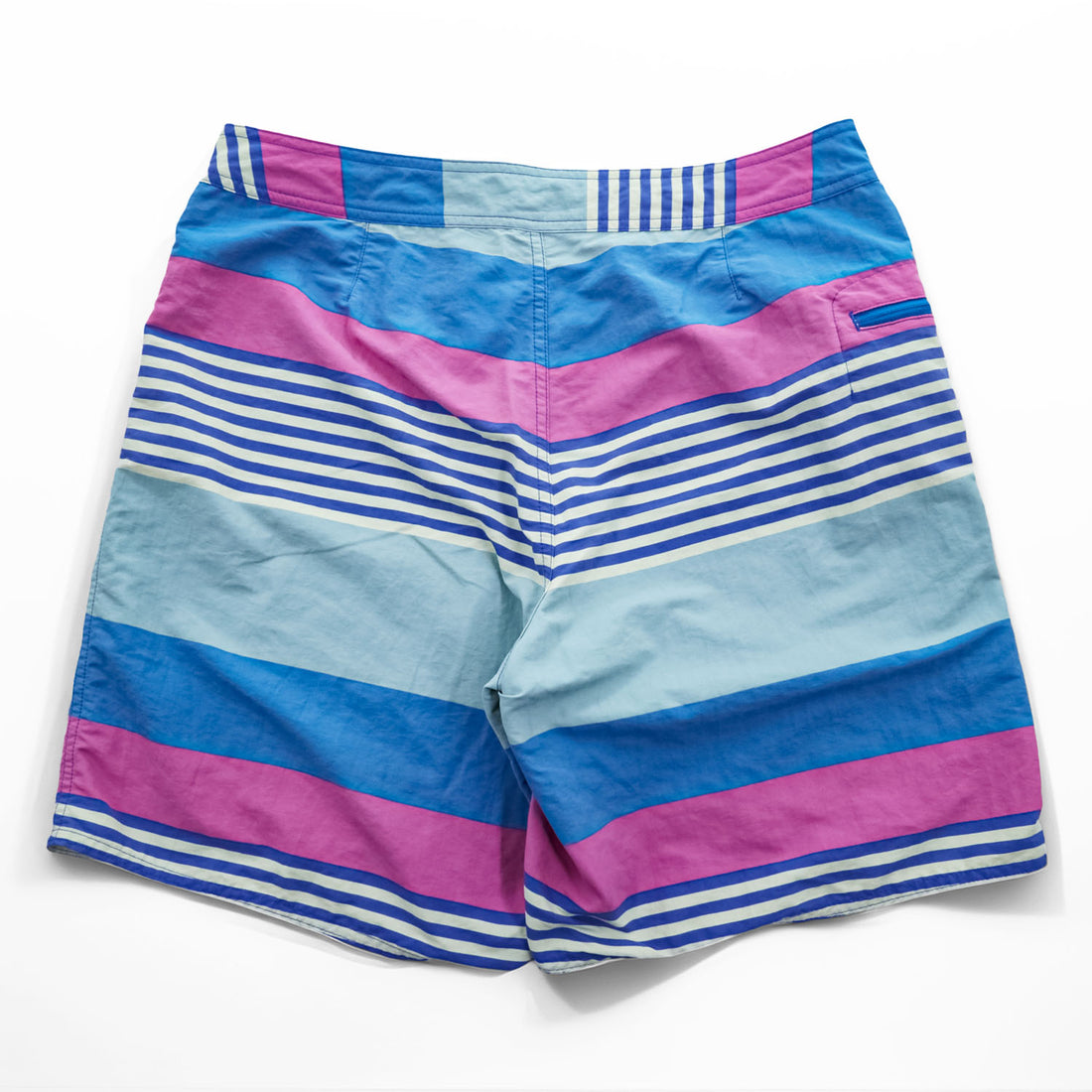 Patagonia Wavefarer Boardshorts 19in 86622 SP20 Fitz Stripe Joya Blue Recycled Nylon Surf Shorts