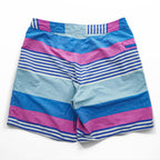 Patagonia Wavefarer Boardshorts 19in 86622 SP20 Fitz Stripe Joya Blue Recycled Nylon Surf Shorts