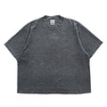 SHAKA Drop Shoulder Garment Dye T-Shirt M, Gray, Vintage Finish, Super Max Heavy Fade