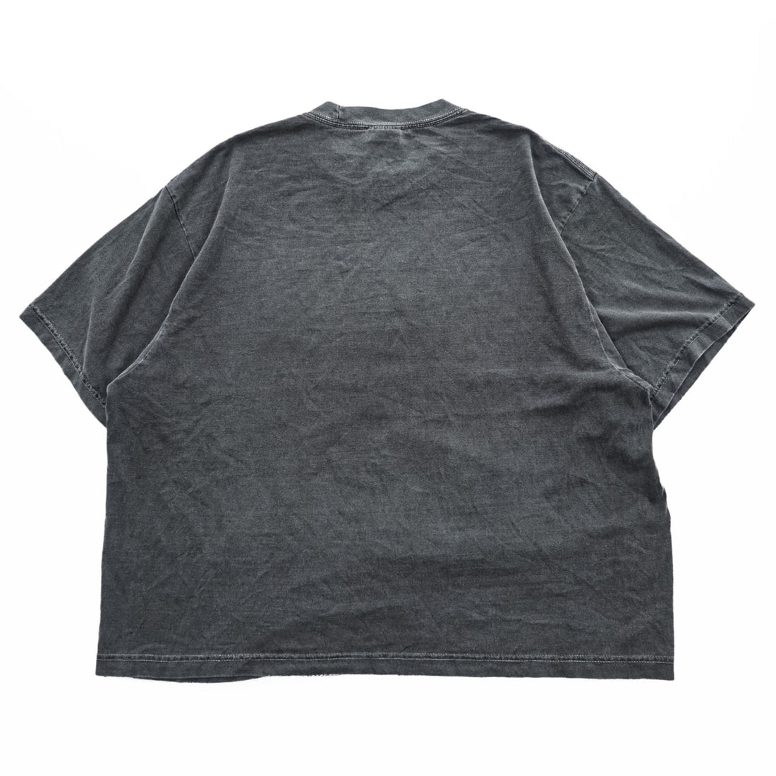 SHAKA Drop Shoulder Garment Dye T-Shirt M, Gray, Vintage Finish, Super Max Heavy Fade