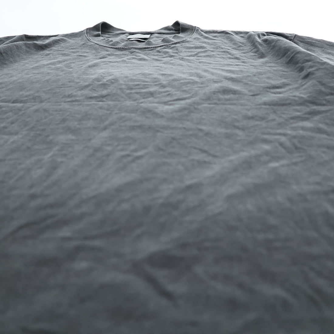 SHAKA Drop Shoulder Garment Dye T-Shirt M, Gray, Vintage Finish, Super Max Heavy Fade