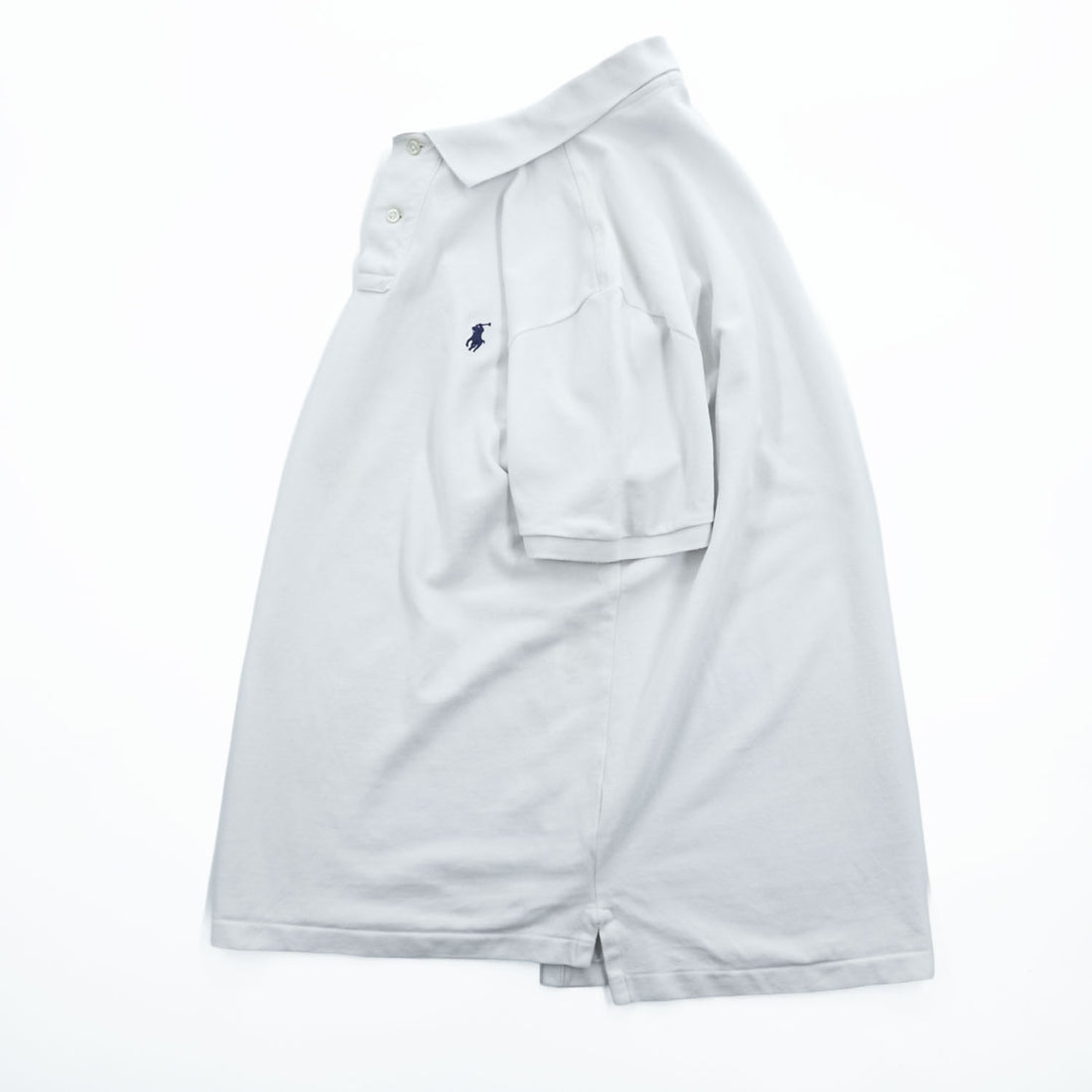 Polo Ralph Lauren Polo Shirt, Size L, White, Small Pony Logo Embroidery, Custom Slim Fit, Piqué Knit