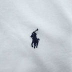 Polo Ralph Lauren Polo Shirt, Size L, White, Small Pony Logo Embroidery, Custom Slim Fit, Piqué Knit