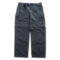 The North Face Paramount Convertible Hiking Cargo Pants Charcoal Gray Zip Off Nylon Belted Men’s L