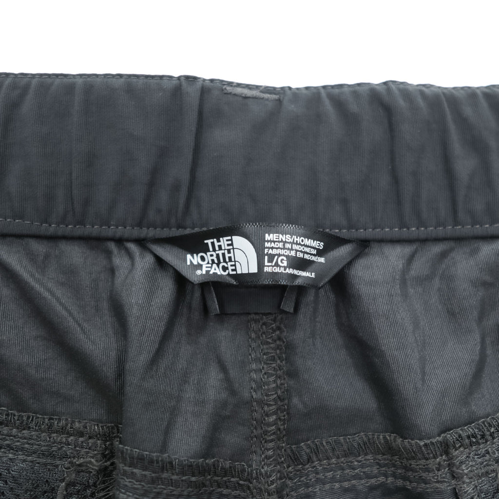 The North Face Paramount Convertible Hiking Cargo Pants Charcoal Gray Zip Off Nylon Belted Men’s L