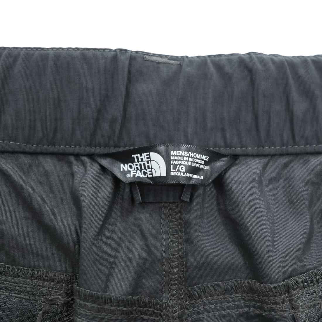 The North Face Paramount Convertible Hiking Cargo Pants Charcoal Gray Zip Off Nylon Belted Men’s L