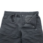 The North Face Paramount Convertible Hiking Cargo Pants Charcoal Gray Zip Off Nylon Belted Men’s L