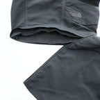 The North Face Paramount Convertible Hiking Cargo Pants Charcoal Gray Zip Off Nylon Belted Men’s L