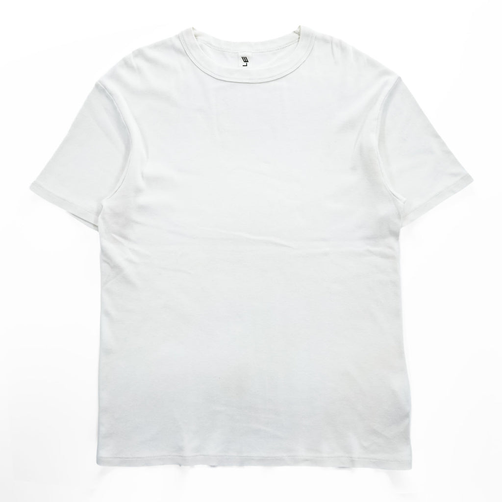 LE (COMOLI / L'ECHOPPE) Japan Made T-Shirt FREE White Ribbed T-Shirt 23-071-053-2000-1-0