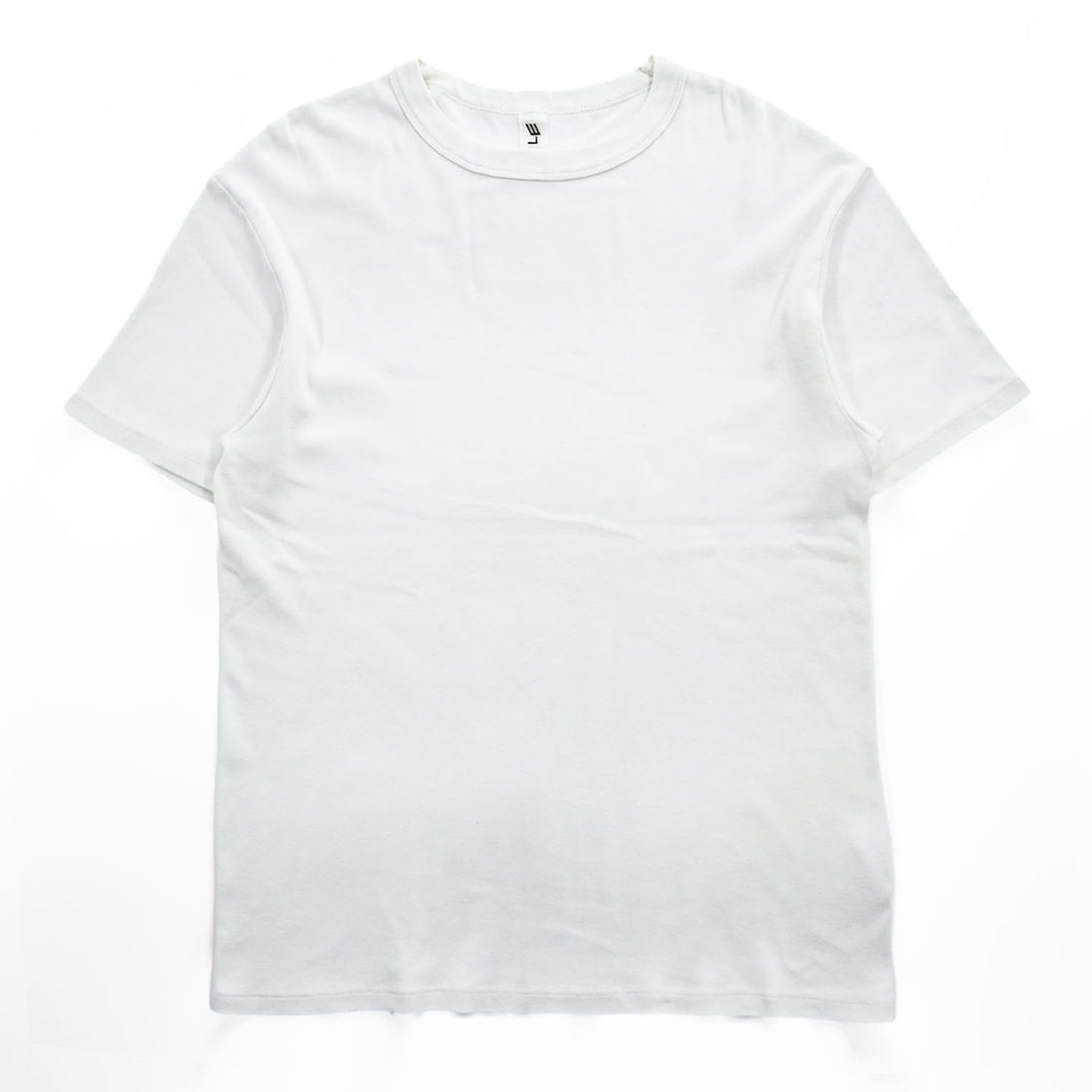 LE (COMOLI / L'ECHOPPE) Japan Made T-Shirt FREE White Ribbed T-Shirt 23-071-053-2000-1-0