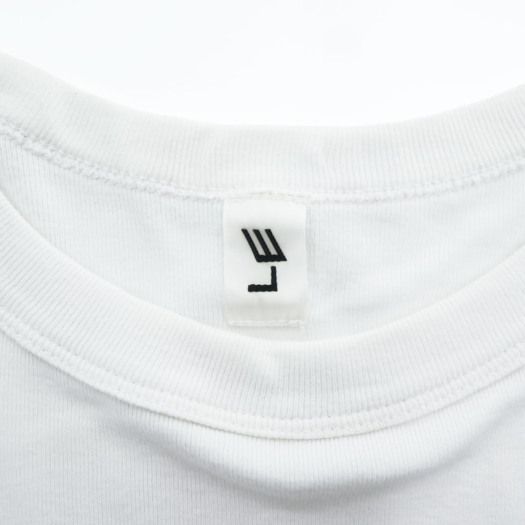 LE (COMOLI / L'ECHOPPE) Japan Made T-Shirt FREE White Ribbed T-Shirt 23-071-053-2000-1-0
