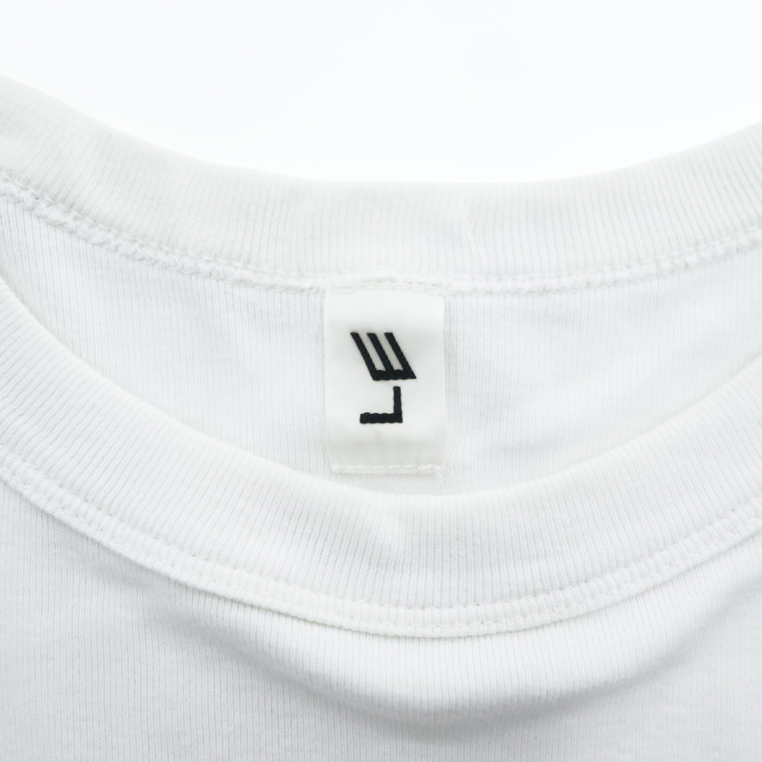 LE (COMOLI / L'ECHOPPE) Japan Made T-Shirt FREE White Ribbed T-Shirt 23-071-053-2000-1-0