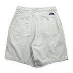 Patagonia Organic Cotton Pleated Chino Shorts Beige Ivory Made in Malaysia PO 5024 Men’s 30