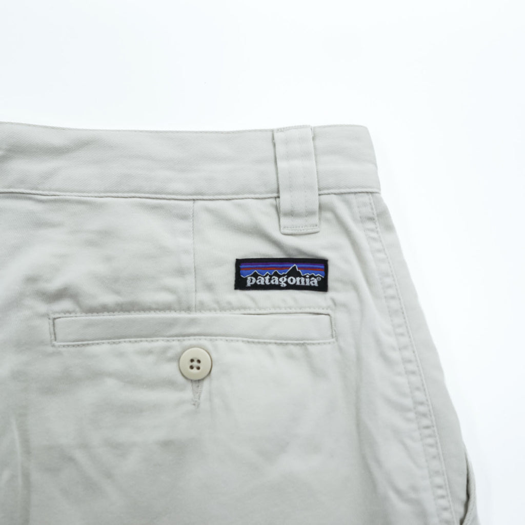 Patagonia Organic Cotton Pleated Chino Shorts Beige Ivory Made in Malaysia PO 5024 Men’s 30