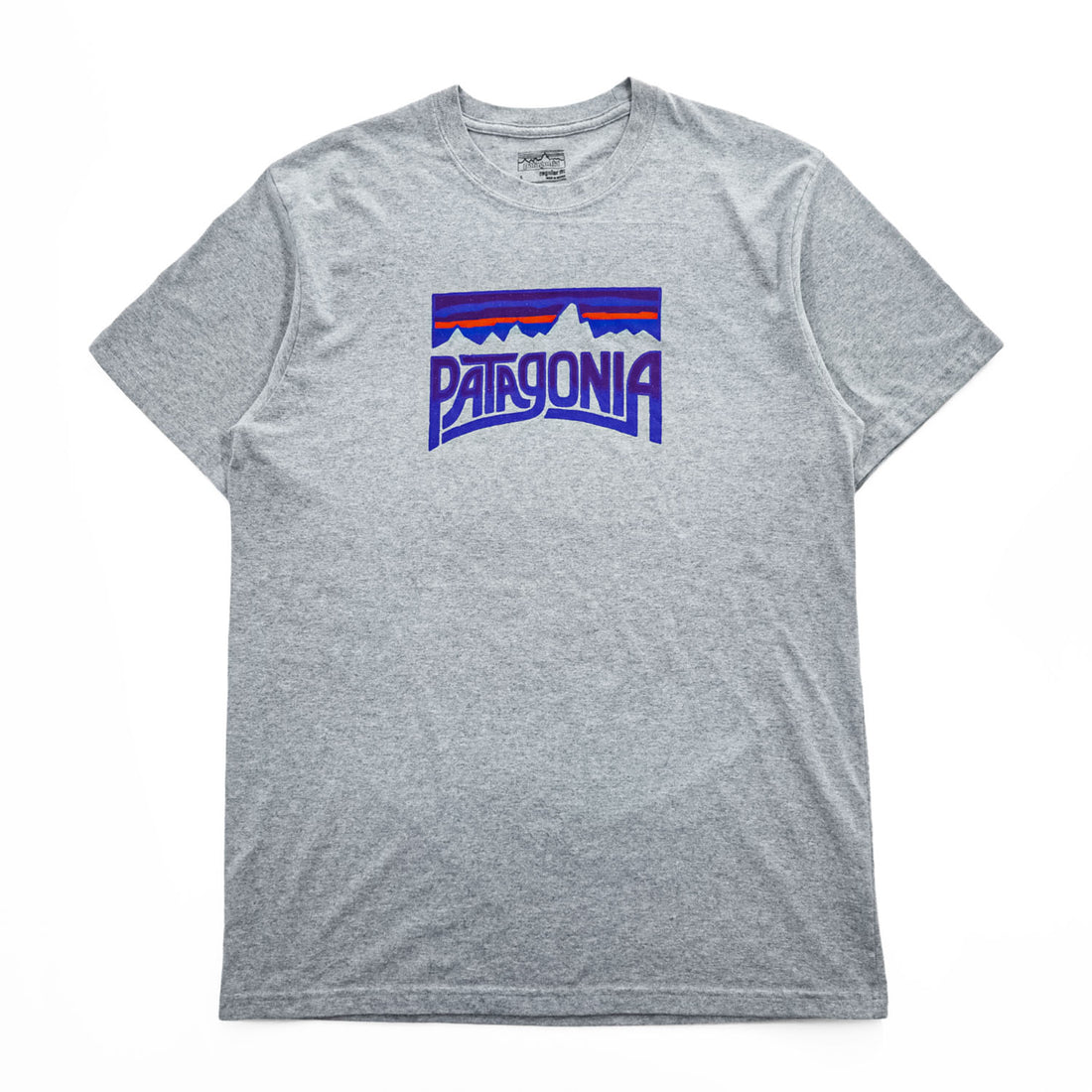 Patagonia Tシャツ L グレー プリント Fitz Roy Frostbite COTTON / POLY RESPONSIBILI TEE REGULAR FIT 39115