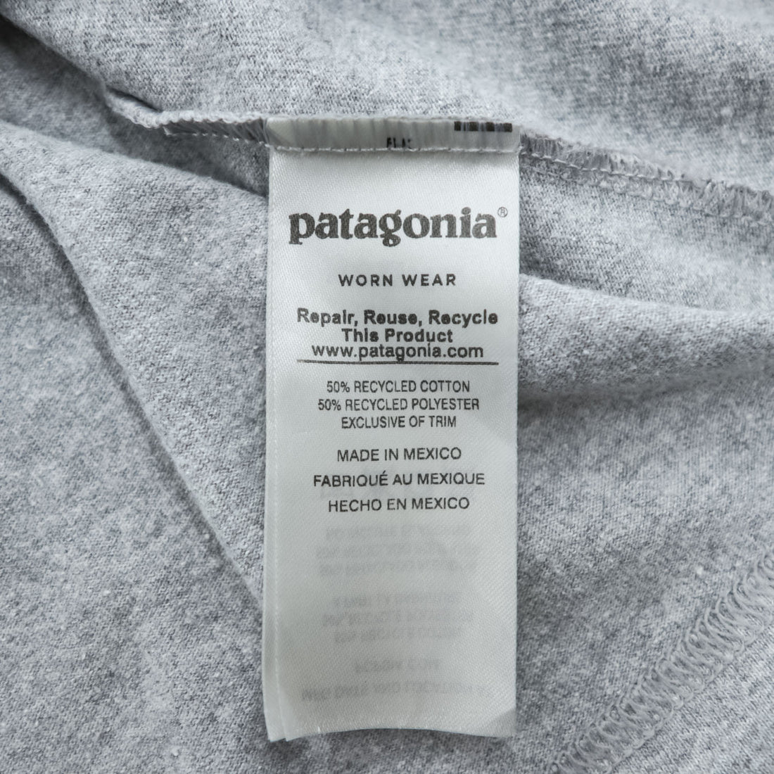 Patagonia Tシャツ L グレー プリント Fitz Roy Frostbite COTTON / POLY RESPONSIBILI TEE REGULAR FIT 39115