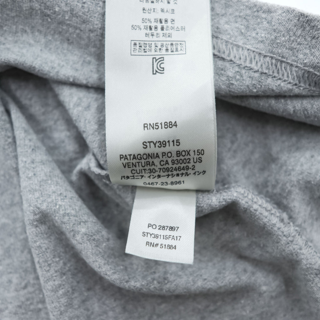 Patagonia Tシャツ L グレー プリント Fitz Roy Frostbite COTTON / POLY RESPONSIBILI TEE REGULAR FIT 39115