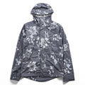 THE NORTH FACE マウンテンパーカー DRYVENT 防水 シェル レインジャケット XS グレー 総柄 ドローコード 透湿 NF00CG0P