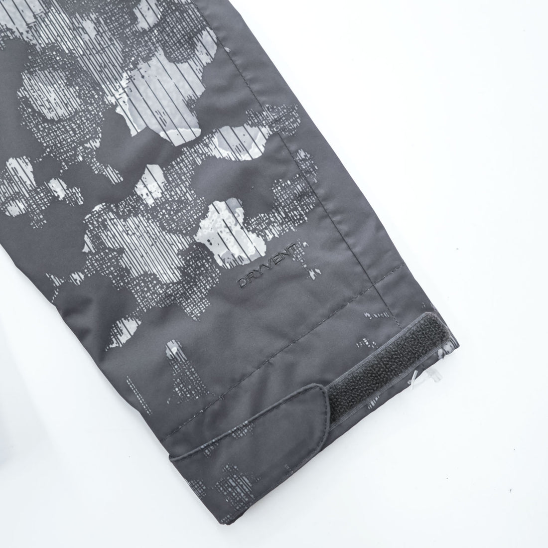 THE NORTH FACE マウンテンパーカー DRYVENT 防水 シェル レインジャケット XS グレー 総柄 ドローコード 透湿 NF00CG0P