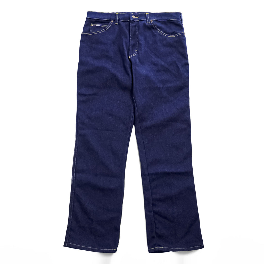 Lee 80年代 USA製 ヴィンテージ デニムパンツ W38 L30 インディゴ ブルー ストレッチ 濃紺 ジッパーフライ 204-2046