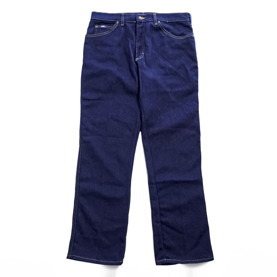 Lee 80年代 USA製 ヴィンテージ デニムパンツ W38 L30 インディゴ ブルー ストレッチ 濃紺 ジッパーフライ 204-2046