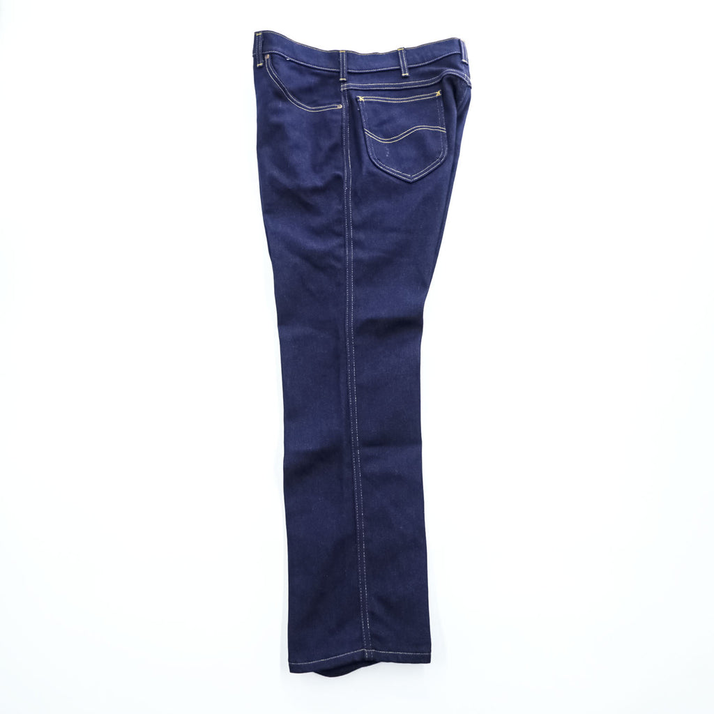 Lee 80年代 USA製 ヴィンテージ デニムパンツ W38 L30 インディゴ ブルー ストレッチ 濃紺 ジッパーフライ 204-2046