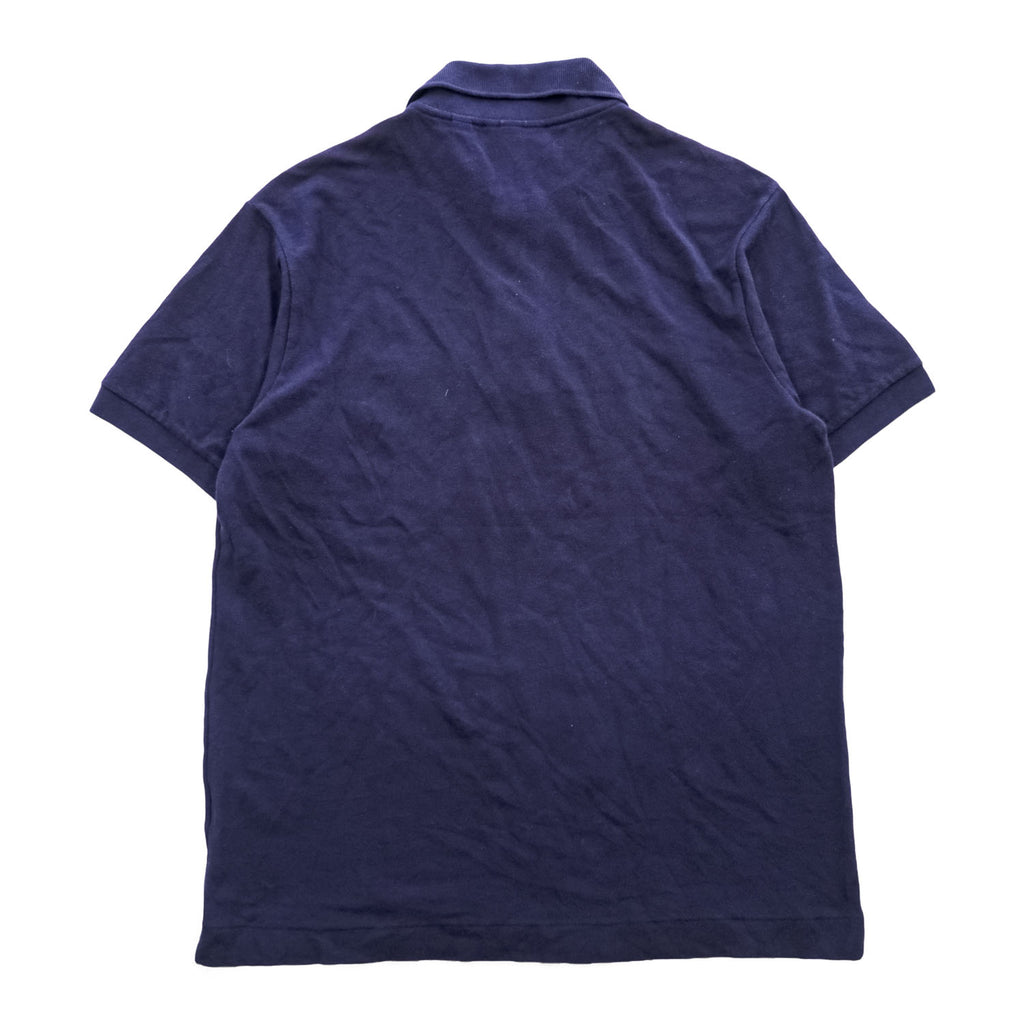 LACOSTE ポロシャツ M ネイビー ワンポイントロゴ CLASSIC FIT 鹿の子 FA10615
