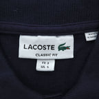 LACOSTE ポロシャツ M ネイビー ワンポイントロゴ CLASSIC FIT 鹿の子 FA10615