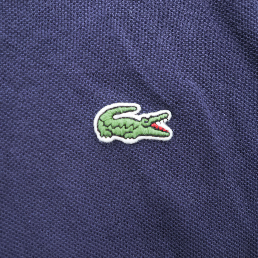 LACOSTE ポロシャツ M ネイビー ワンポイントロゴ CLASSIC FIT 鹿の子 FA10615