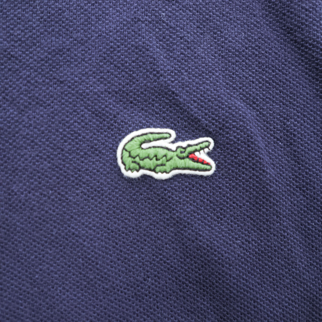 LACOSTE ポロシャツ M ネイビー ワンポイントロゴ CLASSIC FIT 鹿の子 FA10615