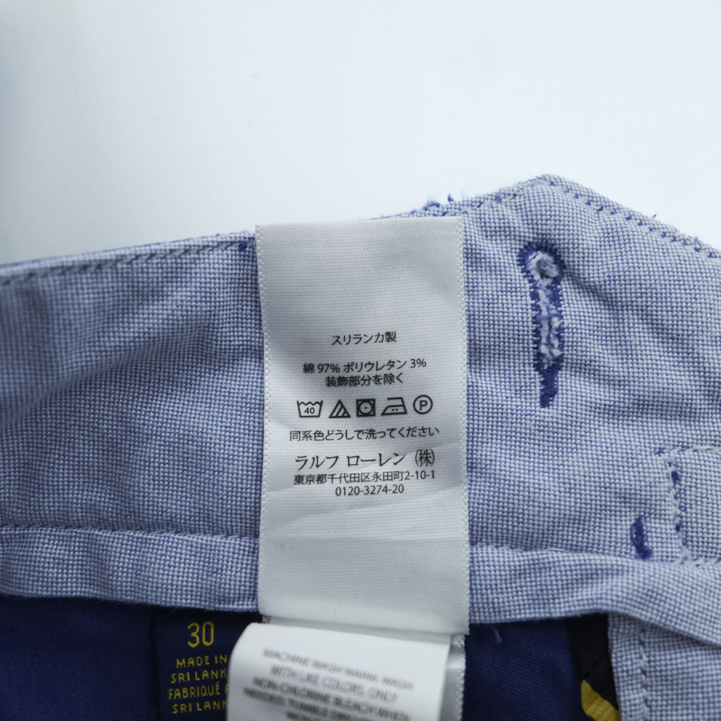 Polo Ralph Lauren ポロチノ ショーツ ショートパンツ ハーフパンツ M ブルー ストレッチ STRETCH CLASSIC FIT