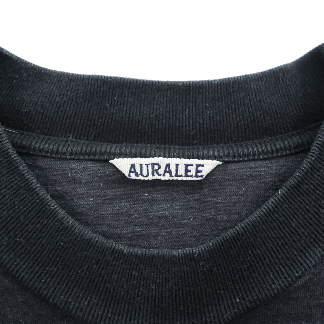 AURALEE 日本製 スタンドアップ Tシャツ L ブラック STAND UP TEE A20ST01SU