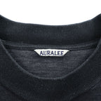 AURALEE 日本製 スタンドアップ Tシャツ L ブラック STAND UP TEE A20ST01SU
