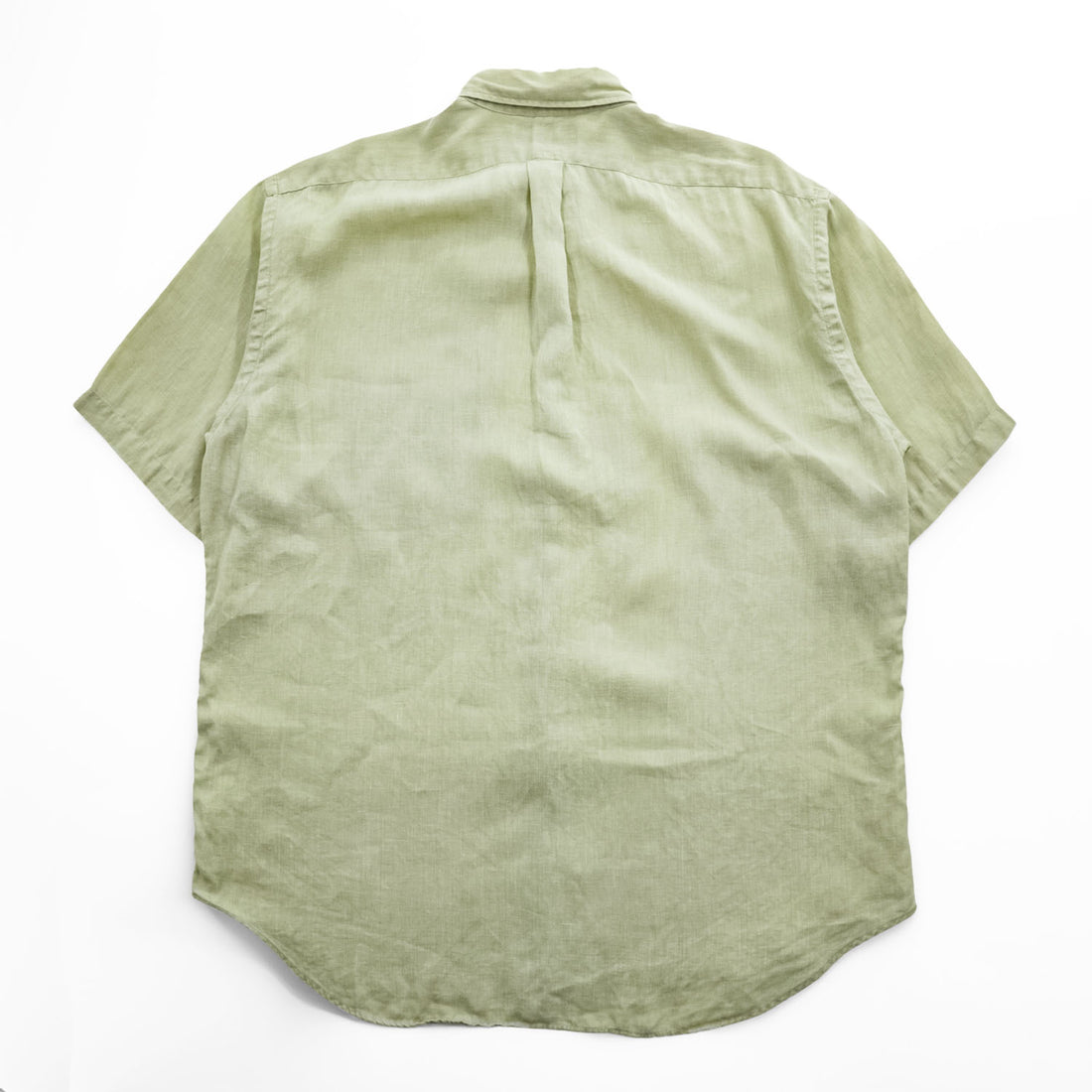 Ralph Lauren 90年代 ヴィンテージ BLAKE リネン100% 半袖シャツ XL ベージュ 麻 スモールポニー ロゴ 刺繍