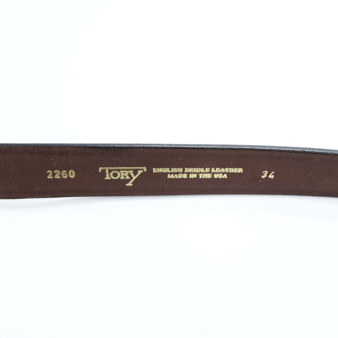 TORY LEATHER レザー フーフピック ベルト 34インチ ブラウン HOOF PICK BELT 真鍮 フック 2260 USA製