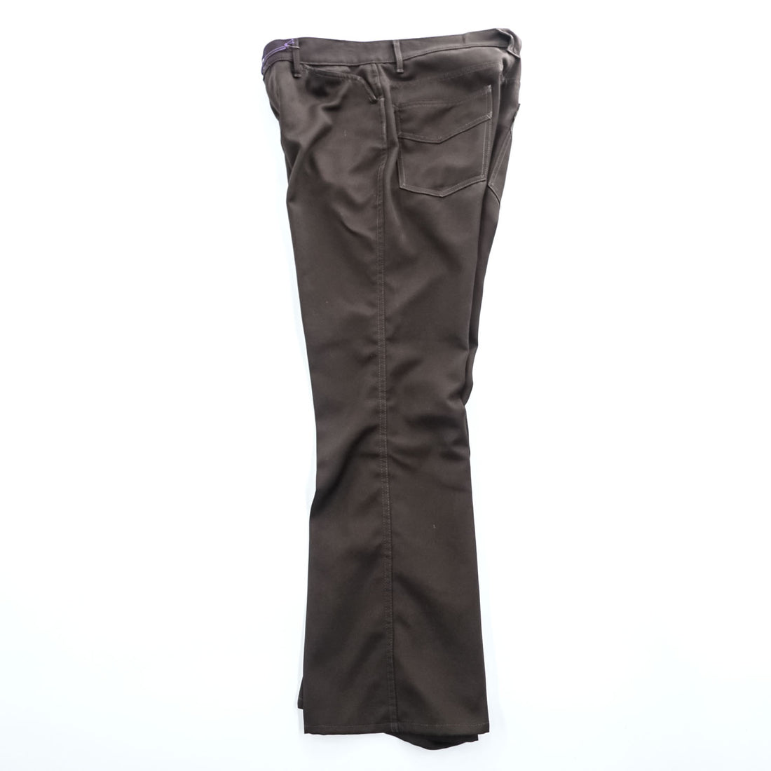 Needles 日本製 ブーツカット スラックス パンツ BOOT-CUT JEAN フレア S ブラウン POLY TWILL DI110 未使用品