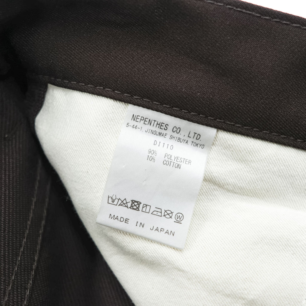 Needles 日本製 ブーツカット スラックス パンツ BOOT-CUT JEAN フレア S ブラウン POLY TWILL DI110 未使用品