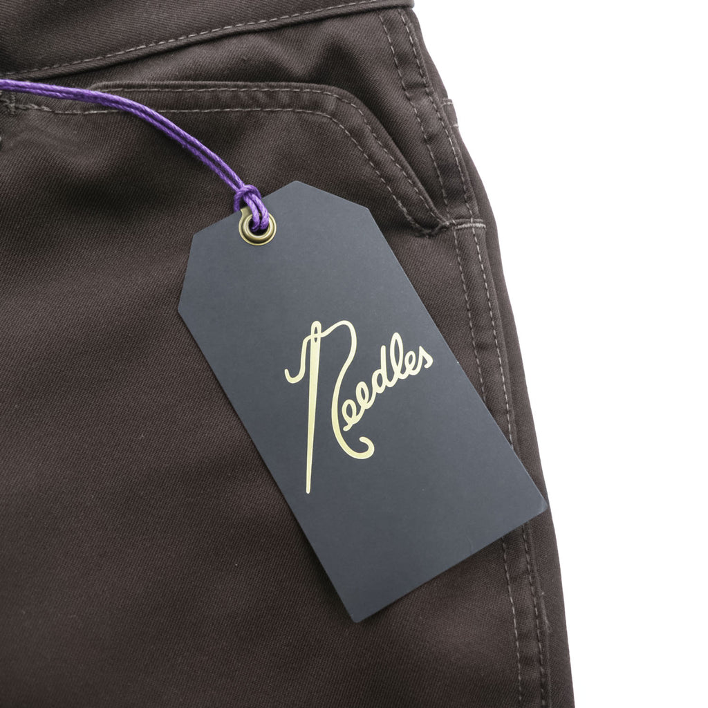 Needles 日本製 ブーツカット スラックス パンツ BOOT-CUT JEAN フレア S ブラウン POLY TWILL DI110 未使用品