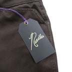 Needles 日本製 ブーツカット スラックス パンツ BOOT-CUT JEAN フレア S ブラウン POLY TWILL DI110 未使用品