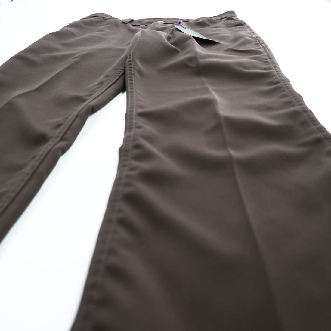 Needles 日本製 ブーツカット スラックス パンツ BOOT-CUT JEAN フレア S ブラウン POLY TWILL DI110 未使用品