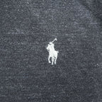 Polo Ralph Lauren ポロシャツ L グレー スモールポニー ロゴ 刺繍 CUSTOM SLIM FIT
